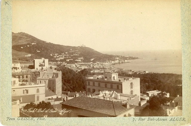 Tirage Albuminé Vintage Alger Algérie Circa 1880 - Format 8x11 Cm - Photo Ancienne Collection