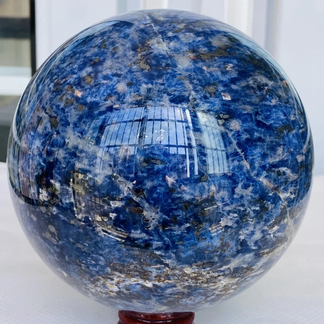 2960g Blue Sodalite Ball Sphere Healing Crystal Natural Gemstone Quartz Stone