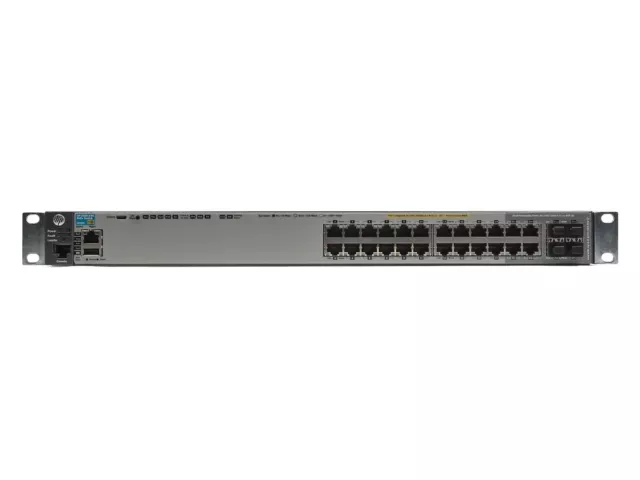 HP Aruba 2920-24G J9727A Gigabit PoE+ Network Switch - With Rack Mount Ears