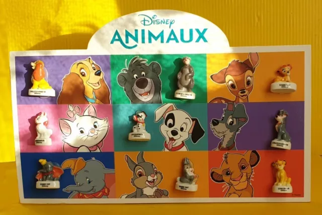 Fève Disney Animal friends - Série complète sur présentoir - Animaux   + de 100g