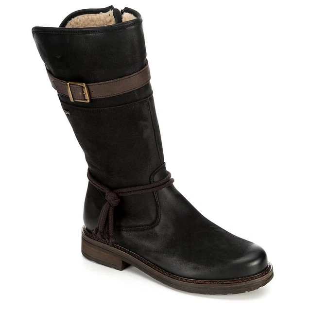 Highland Creek Femmes Eau Repoussant mi-Mollet Bottes Cuir Chaussures