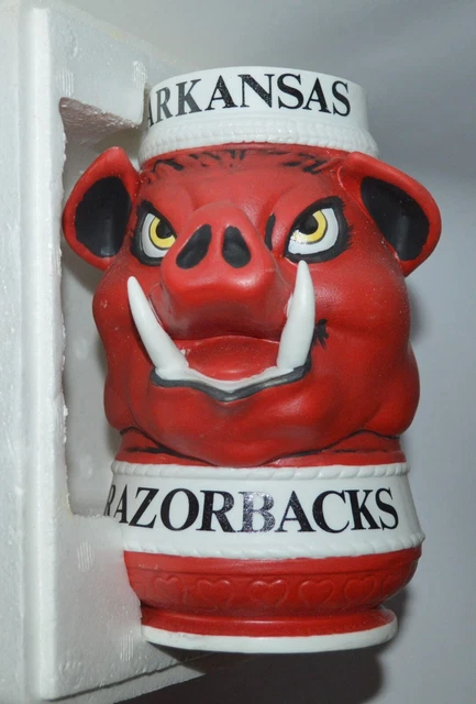 1984 University of Arkansas Razorbacks 7" College Stein Mug Bob Harness 1/500!!