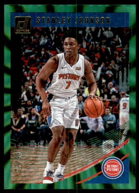 2018-19 Donruss Holo Green Laser #130 Stanley Johnson /99