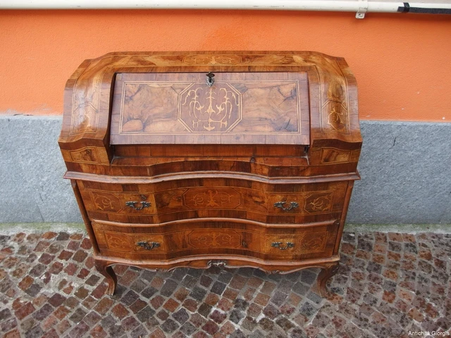 Ribaltina Lastronata In Noce Epoca Primi 900