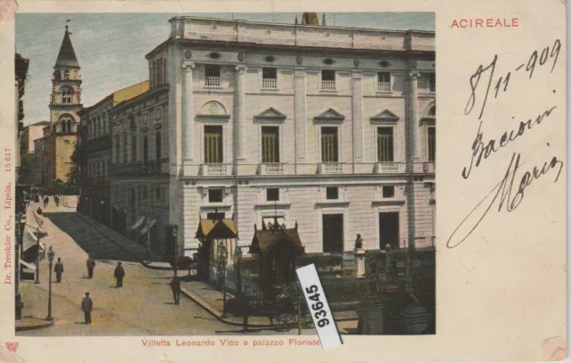 Cartolina Sicilia Catania Acireale Villa L. Vico E Palazzo Floristella  Mf93645