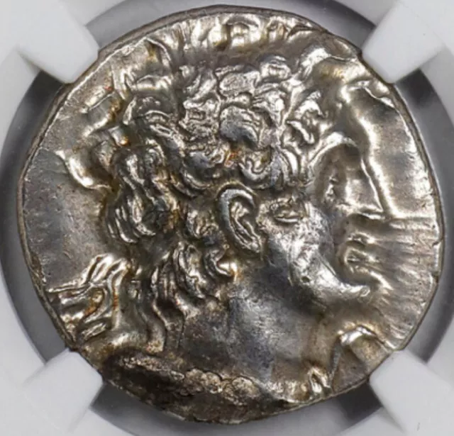 NGC Ch VF Ptolemy IX & Cleopatra III, 116-107 BC, Ptolemaic Kingdom Tetradrachm