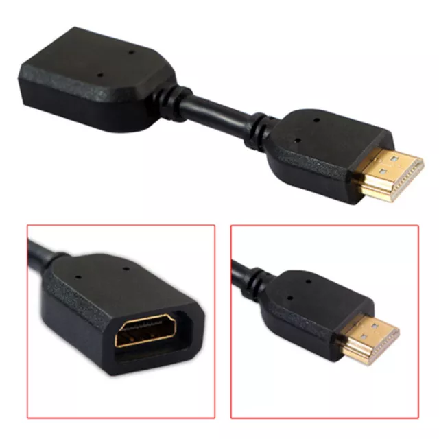 4K HDMI 2.0 Extender Cable Male to Female Adapter for HDTV PS4 Switch Laptop BG