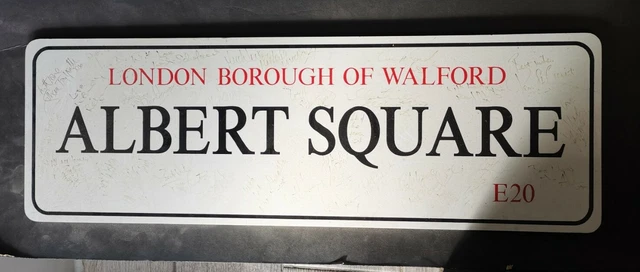 Eastenders autographs road sign plaque signed original peice collectors item 7