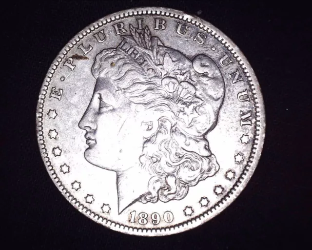 1890 O  Nice Age Toned Morgan Silver Dollar  Nice Details #M511