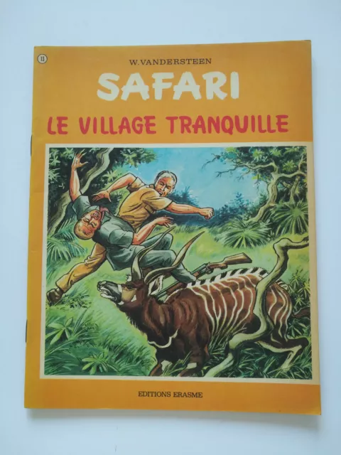 EO 1973 (bel état) - Safari 13 (le village tranquille) - Vandersteen  -  Erasme