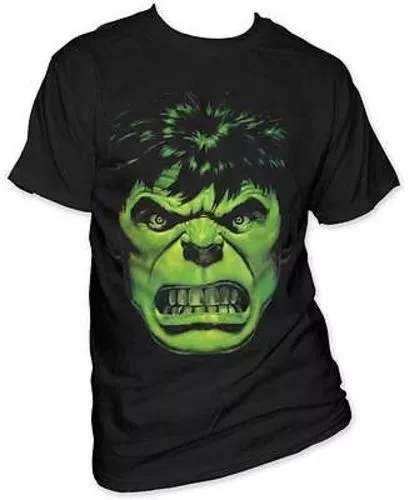 Authentique The Incroyable Hulk Angry Visage Avengers Film MARVEL COMICS Shirt M