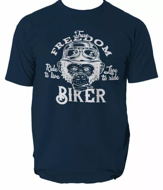 THE FREEDOM T SHIRT MOTO BIKER MOTO GARAGE t-shirt top t-3XL