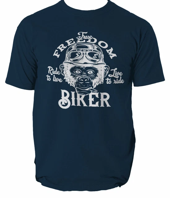 THE FREEDOM T SHIRT MOTORCYCLE BIKER BIKE MOTOR GARAGE tshirt top tee S-3XL
