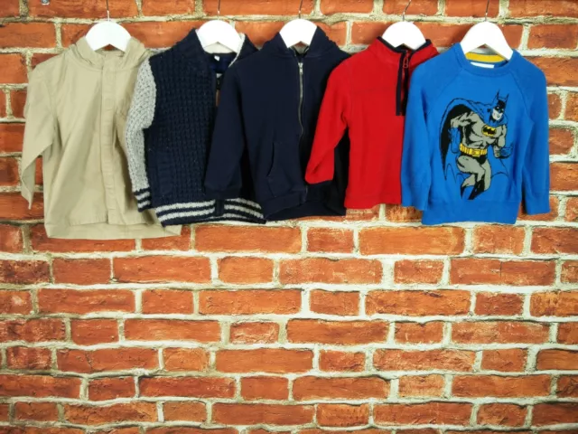 Baby Boys Bundle Age 18-24 Months M&S Gap Next Fleece Sweater Jacket Hoodie 92Cm