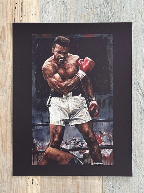Stephen Holland Lithograph Print Muhammad Ali Lithograph 11x14