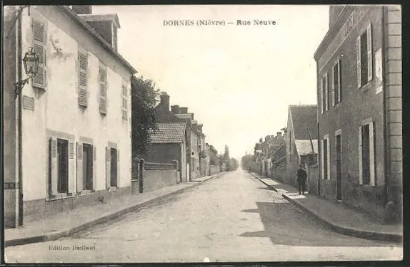 CPA Dornes, Rue Neuve 1931