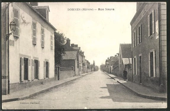 CPA Dornes, Rue Neuve 1931