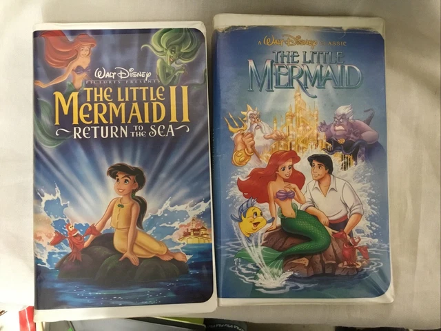 WALT DISNEY VHS Little Mermaid 1 and II 2 Return to the Sea Clamshell £ ...