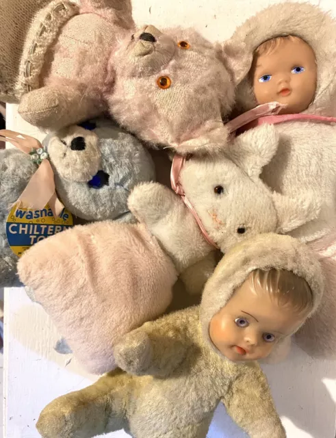 Dolly Mixtures! Collection Of Vintage Dolls And Soft toys