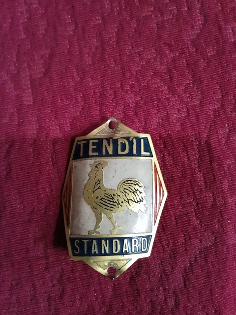 Ancienne plaque vélo France TENDIL bicyclette bicycle headbadge