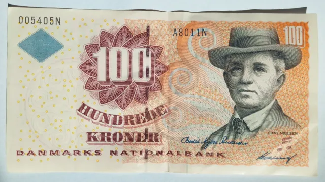 Dänemark/Denmark P.61a 100 Kronen/Kroner 2002 Carl Nielsen /Bodil Nyboe Andersen