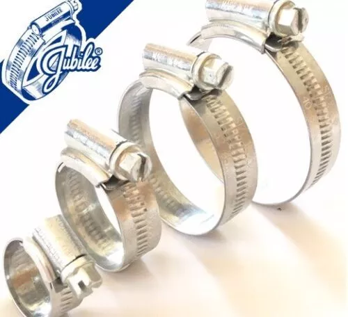 Jubilee Clips Genuine Jubilee Hose Clips Worm Drive Hose Clamps Mild Steel Zinc