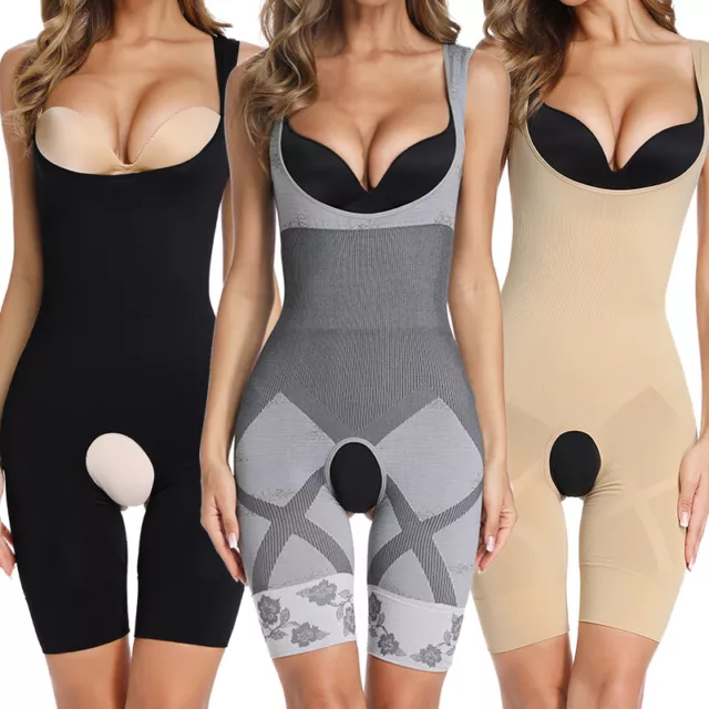 Women Full Body Shaper Firm Tummy Control Slimming Shapewear Bodysuit  Underwear