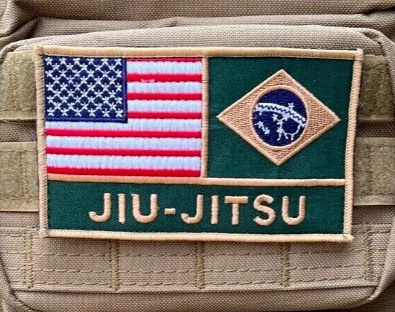 Patch à Repasser Jiu Jitsu Brésilien BJJ - Badge Pour Kimono GI - Style Grappin Ondoyant