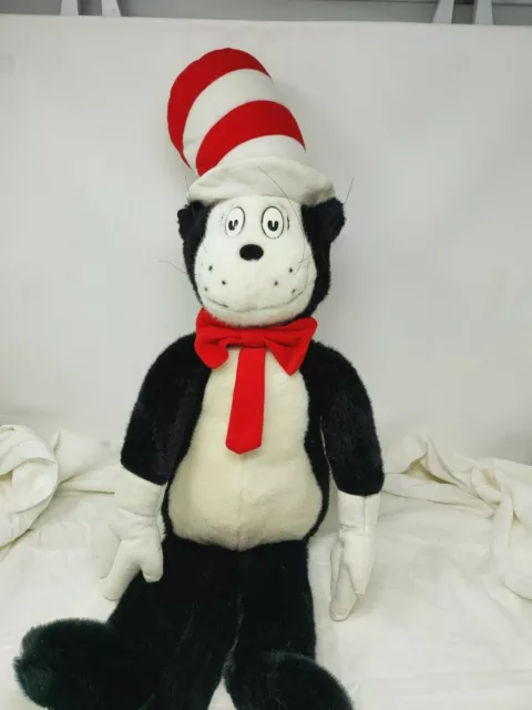 Dr. Seuss 1995 The Cat In The Hat Plush Doll Stuffed Animal 28" long