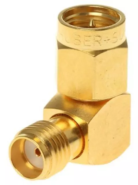 Right Angle 50Î© RF Adapter SMA Plug to SMA Socket 0 â 18GHz