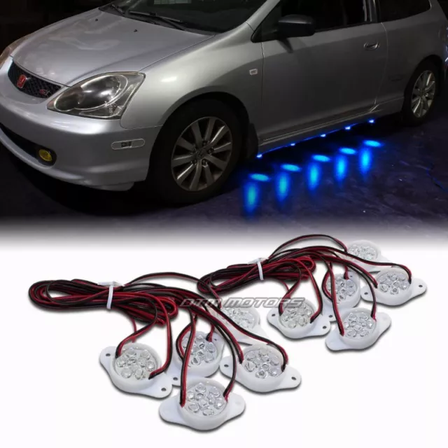 Stränge Unter Auto Brabus Stil 90-LED Pfütze Licht Blau Underglow Universal