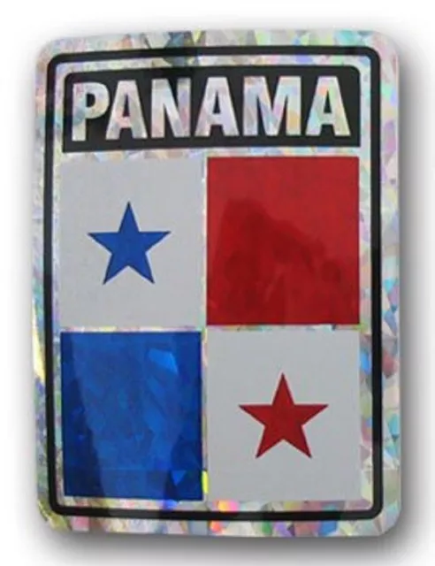 Panama Country Reflective Decal Bumper Sticker 3.875" x 3"