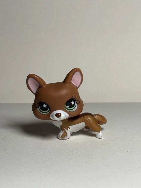 Figurine Littlest Pet Shop LPS N°744, Chien Berger Allemand, Hasbro Authentique