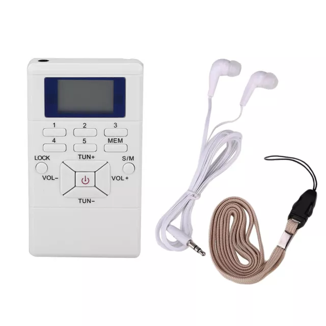 Mini Radio AM FM Portable Digital Radio de Poche avec Ecouteurs Portables