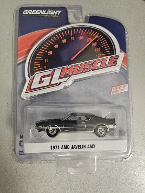 1971 American Motors Javelin AMX Diecast 1:64 Scale Greenlight 13310A Toy Car