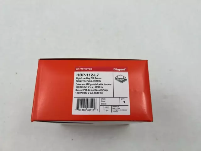 Legrand Wattstopper HBP-112-L7 NIB High/Low Bay Sensor 120/277 See Pics #A15