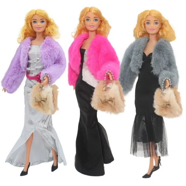 Casual Wear Plush Coat Pants Handmade Winter Wear Dresses  29~32cm Doll