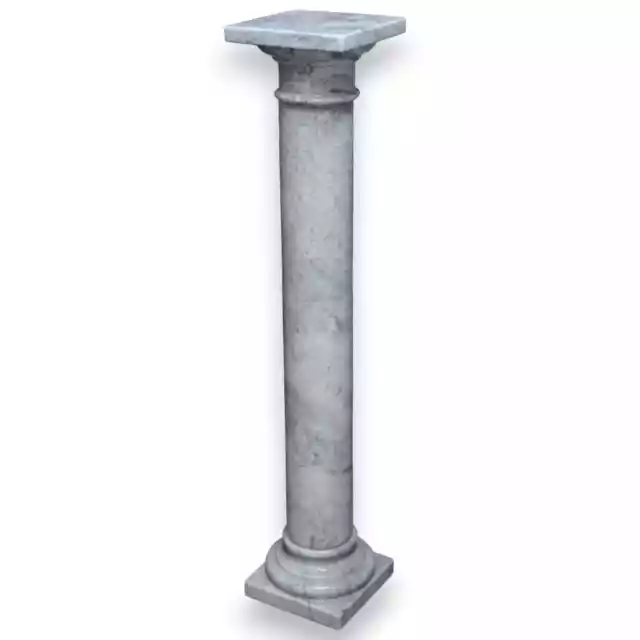 Colonna in Marmo Bianco Cristallino Italian Design H 100cm