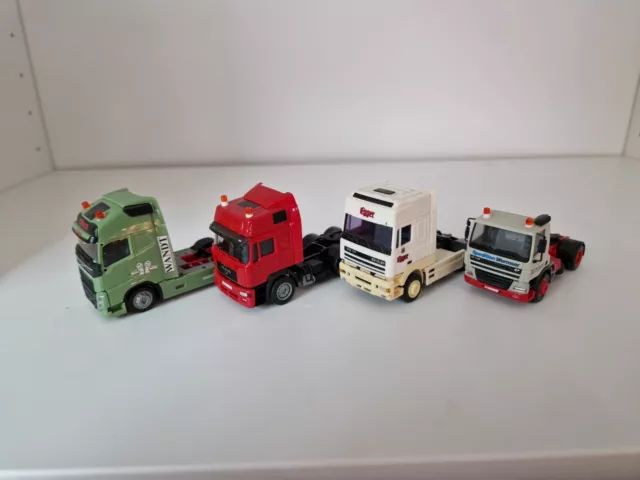 Herpa LKW 1:87 H0 Konvolut Zugmaschine MAN F2000 Volvo DAF Wormser Wandt Bastler