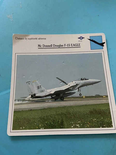 Carte Chasseur De Supériorité Aérienne Mc Donnell Douglas F-15 EAGLE