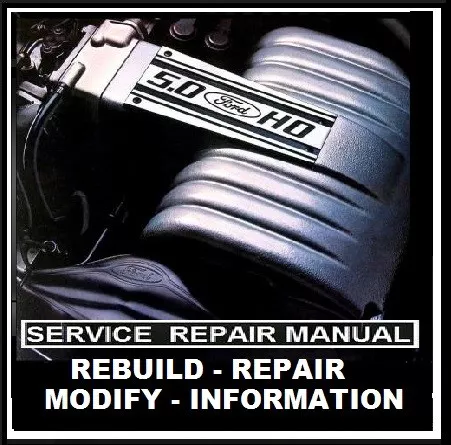 Ford V8 260 289 302 351 400 Windsor-Cleveland Rebuild Workshop Manual Cd