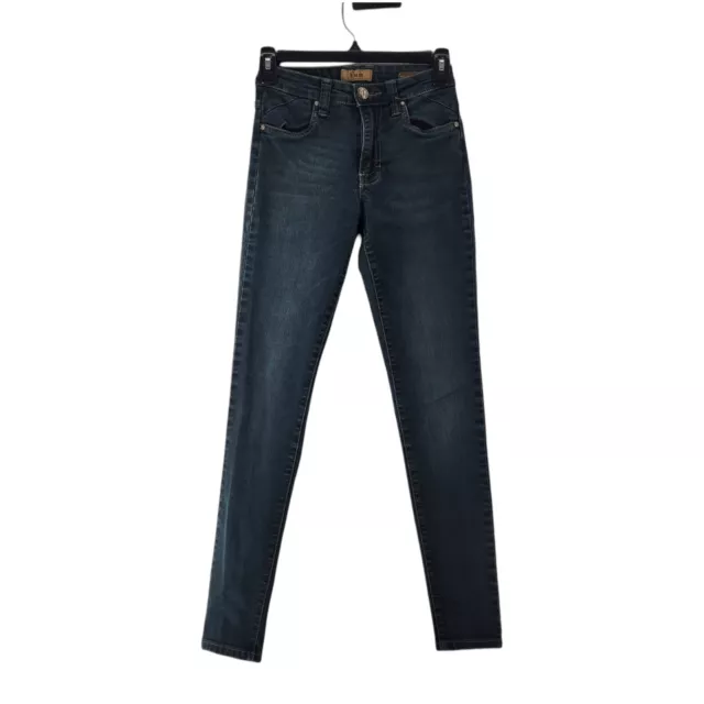STS Blue High Waist Womens Size 0 Blue Dark Wash Stretch Skinny Jean