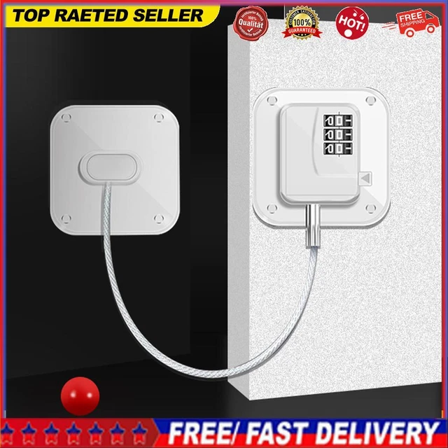 Refrigerator Door Lock Easy To Use Closet Padlock Children Security Protection