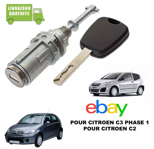 Serrure De Porte Citroën C2 C3 C3 Pluriel 2002-2011 - Conducteur Avant Gauche - Avec Double Clés - STARKIT PERFORMANCE