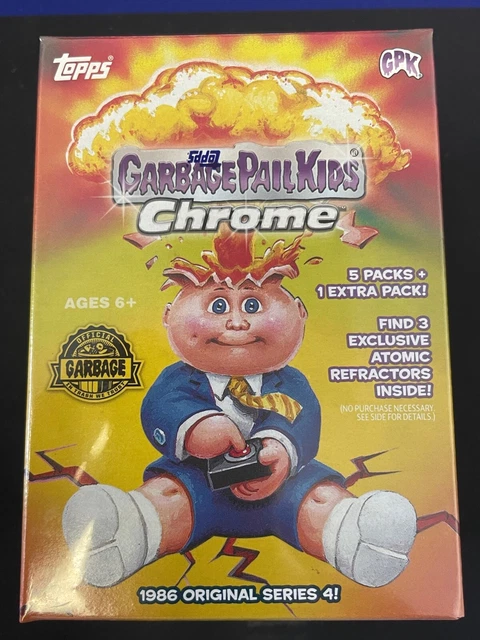 NEW Topps Garbage Pail Kids Chrome 6 Pack Blaster Box - 3 Atomic Refractors Each
