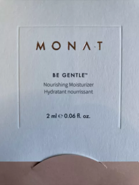 10x MONAT💥 BE GENTLE NOURISHING MOISTURISER 2ml (20ml Total)