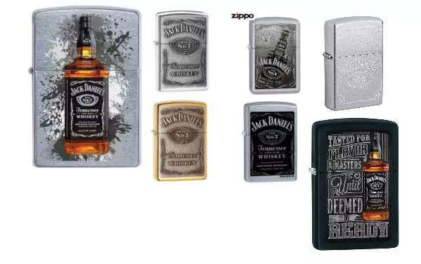 Zippo Genuine Windproof Refillable Cigarette Lighters Jack Daniels