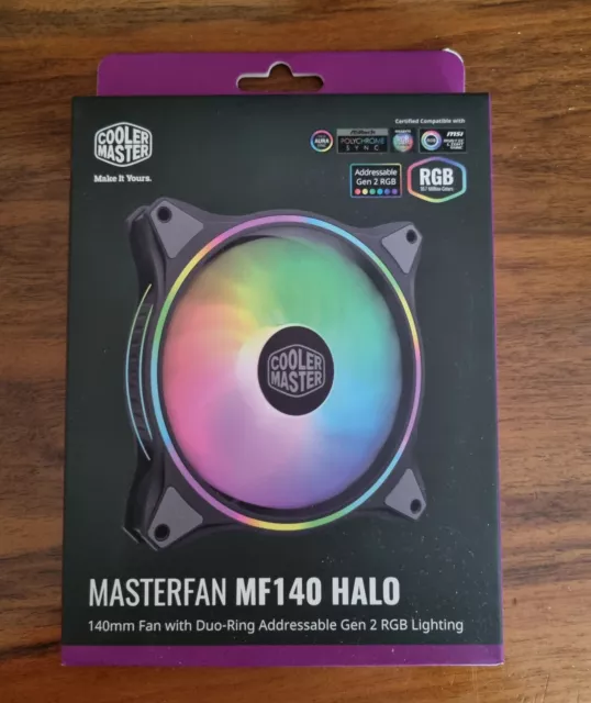Cooler Master MasterFan MF140 Halo - Ventola ARGB per PC case - 140mm