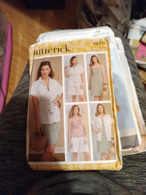New Jacket, Dress, Top, Shorts, Belt Sewing Pattern (Sizes 6-14) Butterick 6774