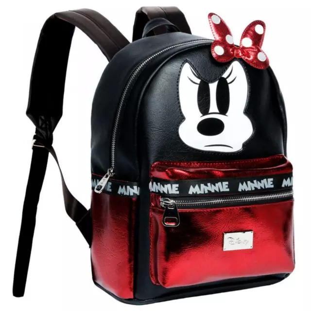 Disney Minnie Mouse Angry Rucksack Mode 32CM Tasche Damen Mädchen